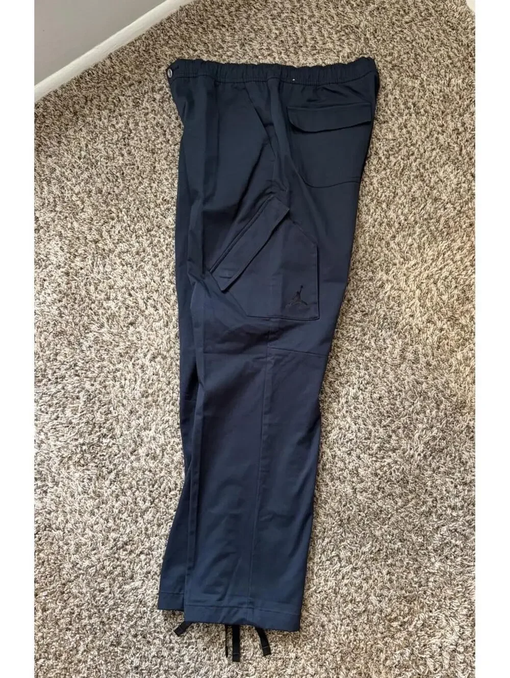 Jordan Men’s Black Woven Track Cargo Pants Basketball Athletic Large FB7305-010